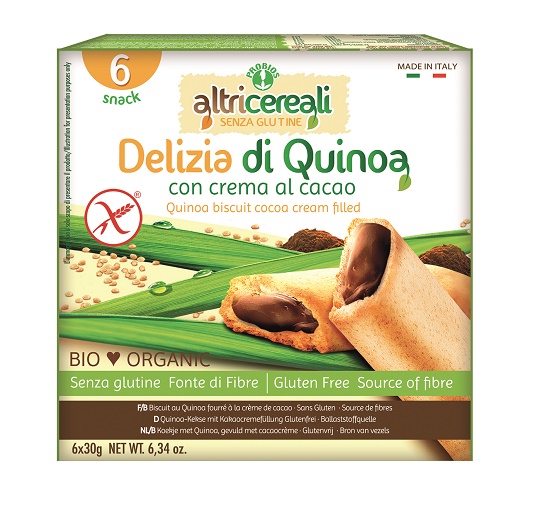 ALTRICEREALI DELIZIA QUINOA CON CREMA DI CACAO BIO 180 G - farmascienza.it