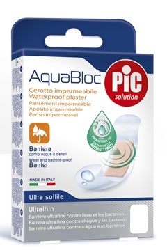 CEROTTO PIC AQUABLOC 10X10CM ANTIBATTERICO 5 PEZZI - farmascienza.it
