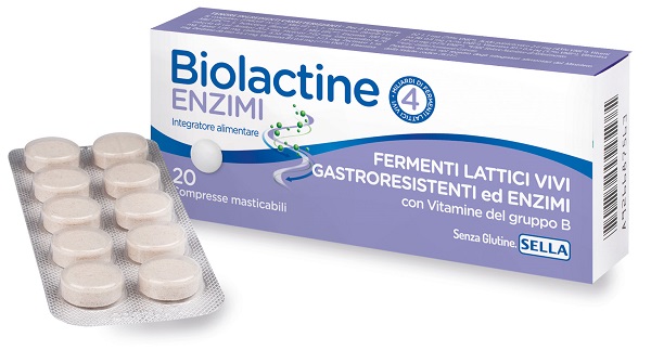 BIOLACTINE ENZIMI 20 COMPRESSE NUOVA FORMULA - farmascienza.it
