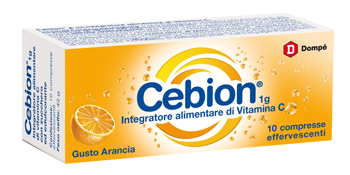 CEBION EFFERVESCENTI VITAMINA C ARANCIA 10 COMPRESSE - farmascienza.it