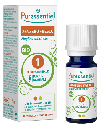 PURESSENTIEL ZENZERO FRESCO OLIO ESSENZIALE BIO 5 ML - farmascienza.it