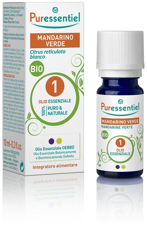 PURESSENTIEL MANDARINO VERDE OLIO ESSENZIALE BIO 10 ML - farmascienza.it