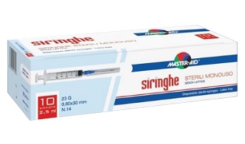 SIRINGA PER VENIPUNTURA MASTER-AID 5 ML GAUGE 23 10 PEZZI - farmascienza.it