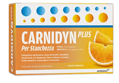 CARNIDYN PLUS 20 BUSTINE DA 5 G GUSTO ARANCIA - farmascienza.it