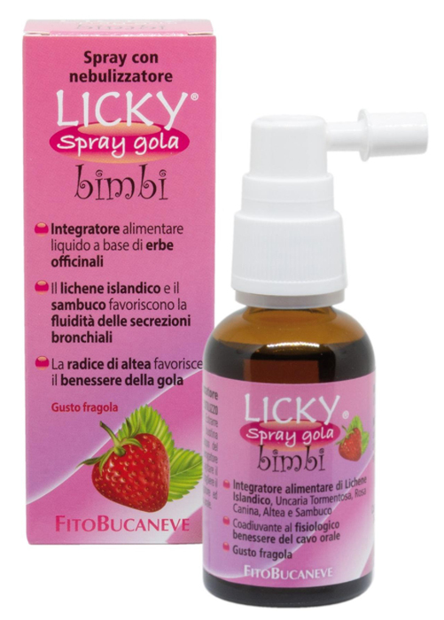LICKY SPRAY GOLA BIMBI FRAGOLA 30 ML - farmascienza.it