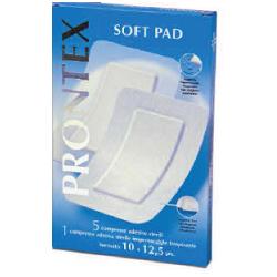GARZA COMPRESSA PRONTEX SOFT PAD 10X12,5 6 PEZZI (5 TNT + 1 IMPERMEABILE AQUA PAD) - farmascienza.it