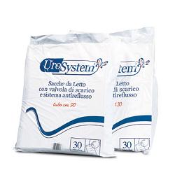 SACCA DI DRENAGGIO DA LETTO PER INCONTINENZA UROSYSTEM TUBO 90 CM CON SCARICO 30 PEZZI - farmascienza.it