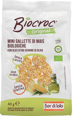 BIOCROC MINI GALLETTE MAIS BIO 40 G - farmascienza.it
