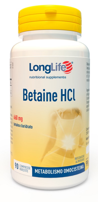 LONGLIFE BETAINE HCL 90 COMPRESSE RIVESTITE - farmascienza.it