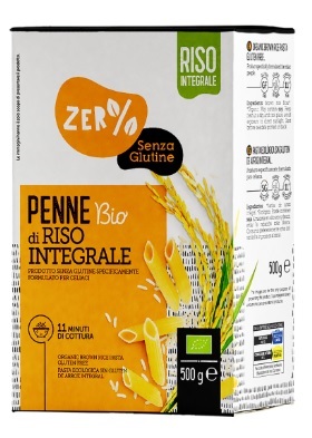 ZERO% GLUTINE PENNE DI RISO INTEGRALE SENZA GLUTINE BIO 500 G - farmascienza.it