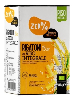 ZERO% GLUTINE RIGATONI DI RISO INTEGRALE SENZA GLUTINE BIO 500 G - farmascienza.it