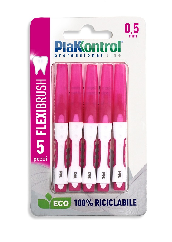 PLAKKONTROL SCOVOLINO INTERDENTALE FLEXI BRUSH05 BLISTER 5 PEZZI - farmascienza.it