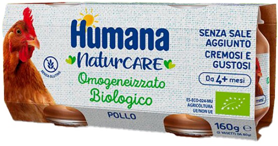 HUMANA OMOGENEIZZATO POLLO BIO 160 G - farmascienza.it