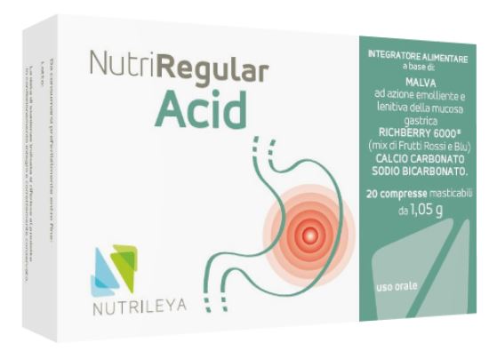 NUTRIREGULAR ACID 20 COMPRESSE MASTICABILI - farmascienza.it