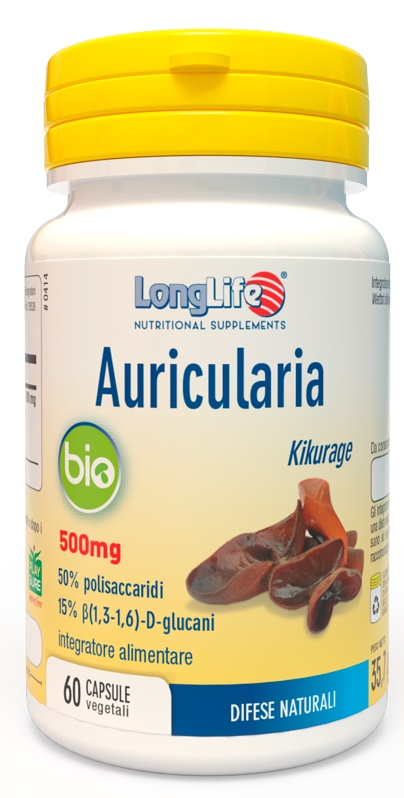 LONGLIFE AURICULARIA BIO 60 CAPSULE - farmascienza.it