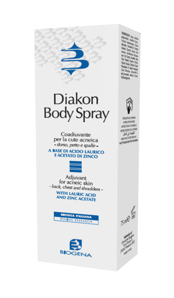 DIAKON BODY SPRAY COADIUVANTE CUTE ACNEICA DORSO PETTO E SPALLE 75 ML - farmascienza.it