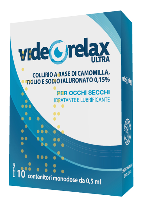 COLLIRIO IDRATANTE E LUBRIFICANTE VIDEORELAX ULTRA MONODOSE 0,5 ML 10 PEZZI - farmascienza.it