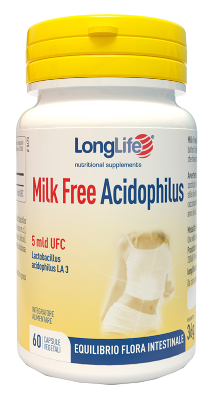 LONGLIFE MILK FREE ACIDOPHILUS 60 CAPSULE VEGETALI - farmascienza.it