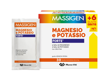 MASSIGEN MAGNESIO E POTASSIO FORTE 24 BUSTINE + 6 GRATIS - farmascienza.it