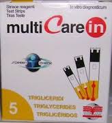 TEST TRIGLICERIDI MULTICARE IN STRISCE CON ASPIRAZIONE CAPIILLARE 5 PEZZI - farmascienza.it