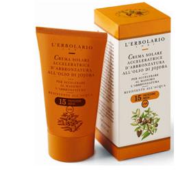 CREMA ACCELERATRICE D'ABBRONZATURA OLIO DI JOJOBA SPF15 125 ML - farmascienza.it