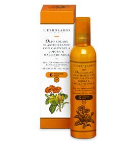 OLIO SOLARE ELASTICIZZANTE CALENDULA/JOJOBA/MALLO DI NOCE SPF6 100 ML - farmascienza.it