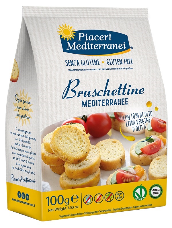 PIACERI MEDITERRANEI BRUSCHETTINE 100 G - farmascienza.it