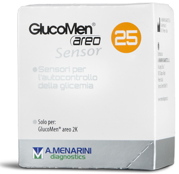 STRISCE MISURAZIONE GLICEMIA GLUCOMEN AREO SENSOR 25 PEZZI - farmascienza.it