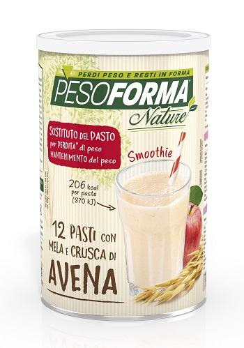PESOFORMA NATURE SMOOTHIE MELA E CRUSCA AVENA 12 PASTI 420 G - farmascienza.it