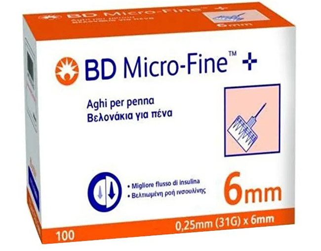 AGO PER PENNA DA INSULINA BD MICROFINE GAUGE 31 6MM 100 PEZZI - farmascienza.it