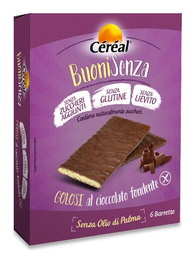 CEREAL BUONI SENZA GOLOSI CIOCCOLATO FONDENTE 6 X 17 G - farmascienza.it