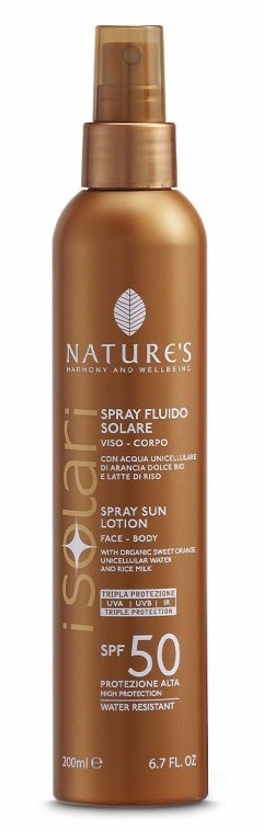 NATURE'S I SOLARI SPRAY FLUIDO SPF50 200 ML - farmascienza.it