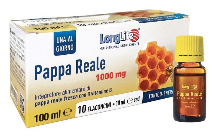 LONGLIFE PAPPA REALE + VITAMINA B 10 FLACONCINI 10 ML - farmascienza.it