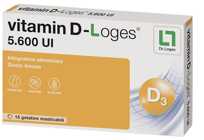 VITAMIN D-LOGES 15 GELATINE MASTICABILI GUSTO LIMONE - farmascienza.it