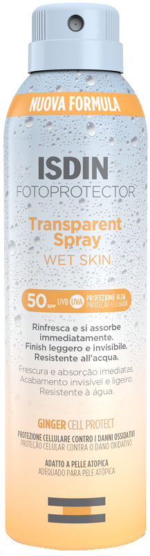 FOTOPROTECTOR TRANSPARENT WET SKIN SPRAY 50+ 250 ML - farmascienza.it