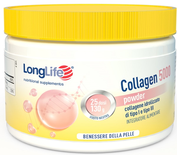 LONGLIFE COLLAGEN 5000 POWDER 130 G - farmascienza.it