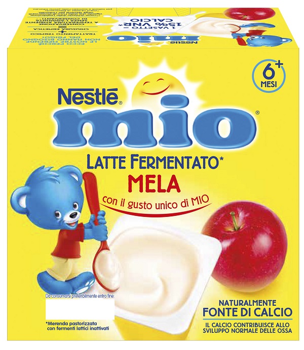 MIO MERENDA LATTE FERMENTATO MELA 4 PEZZI DA 100 G - farmascienza.it