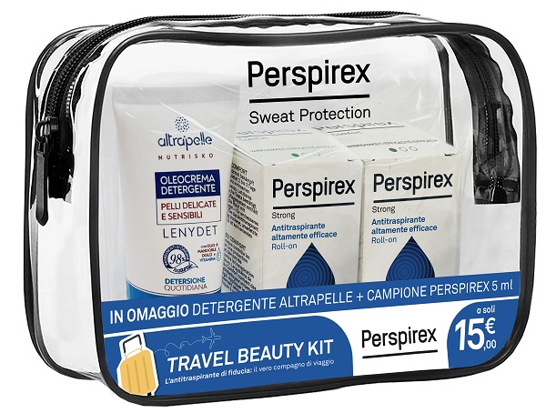 PERSPIREX ROLL ON STRONG TRAVEL KIT - 1 ROLL ON ML + OMAGGIO 1 ROLL ON 5 ML E 1 DETERGENTE ALTRAPELLE - farmascienza.it