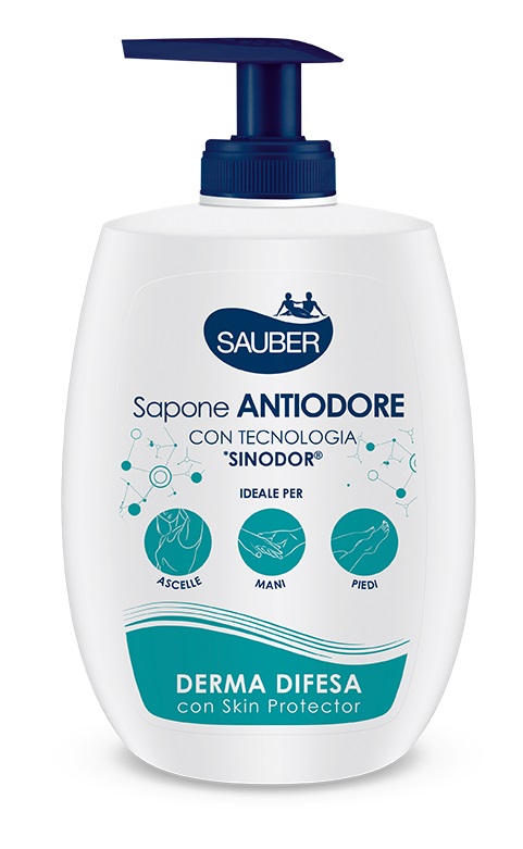 SAUBER SAPONE ANTIODORE DERMA DIFESA 300 ML - farmascienza.it