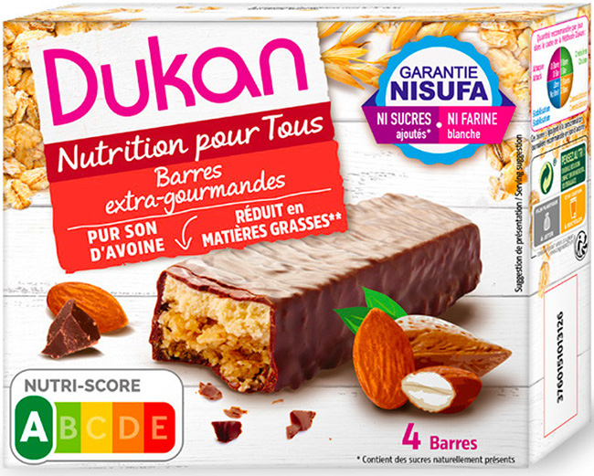 DUKAN BARRETTE CRUSCA AVENA GOURMAND 4 PEZZI X 30 G - farmascienza.it