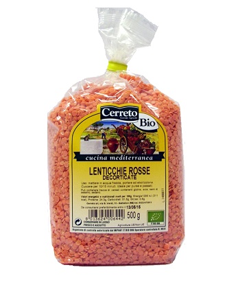 LA COLLINA DEI FIORI LENTICCHIE ROSSE DECORTICATE SENZA GLUTINE 500 G - farmascienza.it