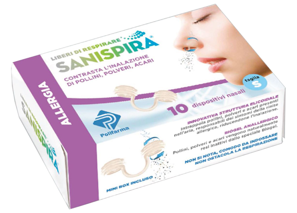 SANISPIRA ALLERGIA DISPOSITIVO NASALE 10 PEZZI TAGLIA S - farmascienza.it