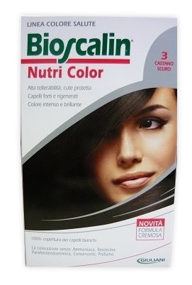 BIOSCALIN NUTRI COLOR 3 CASTANO SCURO SINCROB 124 ML - farmascienza.it