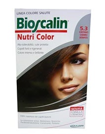 BIOSCALIN NUTRI COLOR 5,3 CASTANO CHIARO DORATO SINCROB 124 ML - farmascienza.it