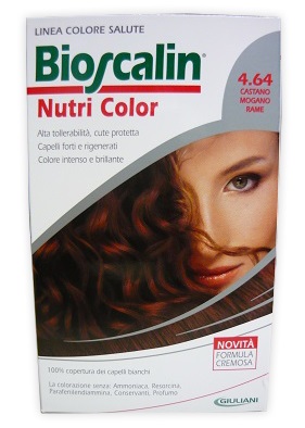 BIOSCALIN NUTRI COLOR 4,64 CASTANO MOGANO RAME 124 ML - farmascienza.it