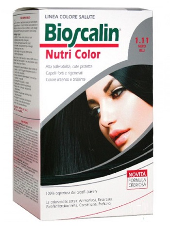 BIOSCALIN NUTRI COLOR 1,11 NERO BLU SINCROB 124 ML - farmascienza.it