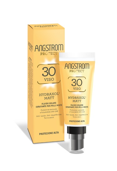ANGSTROM PROTECT HYDRAXOL MATT FLUIDO SOLARE PROTEZIONE 30 PELLI MISTE 40 ML - farmascienza.it