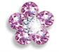 ORECCHINI STERILI BJT941 CRYS FLOWER ROSE/WHIT - farmascienza.it