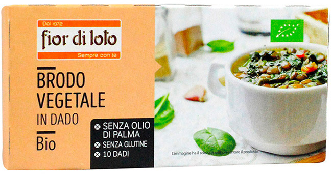 BRODO VEGETALE DADO SENZA PALMA SENZA GLUTINE 100 G - farmascienza.it