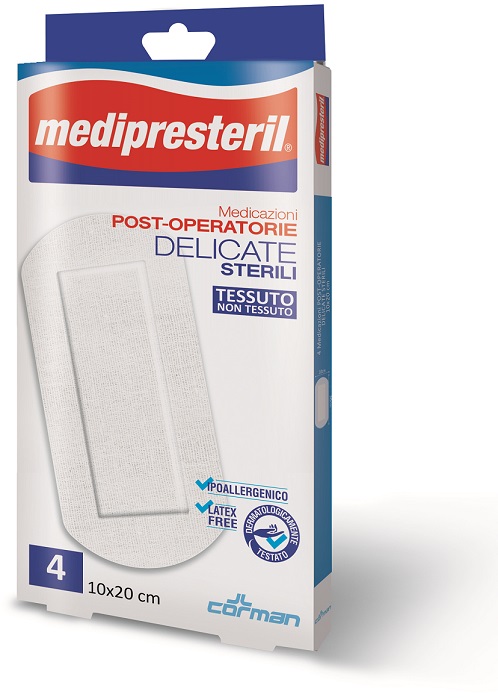 MEDIPRESTERIL MEDICAZIONI POST OPERATORIE DELICATE 10 X 20 5 PEZZI - farmascienza.it